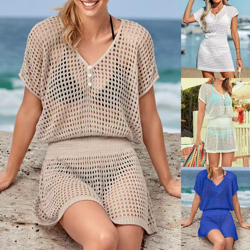 Crochet Coverup Women Beachwear