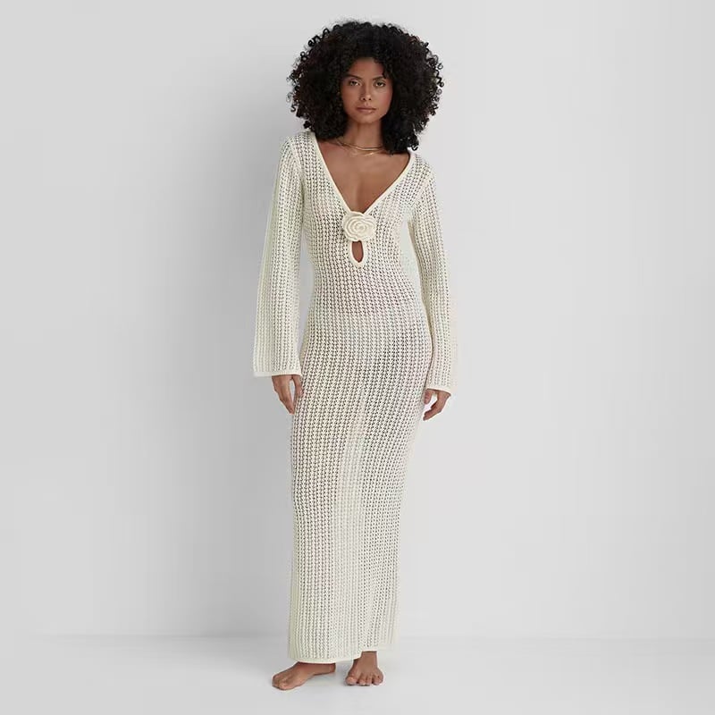 Hollow Out Cover Up Beachwear